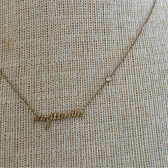 Anthropologie Gold Sagittarius Necklace - Picture 4 of 12